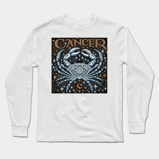 Cancer Zodiac Astrological Sign Long Sleeve T-Shirt